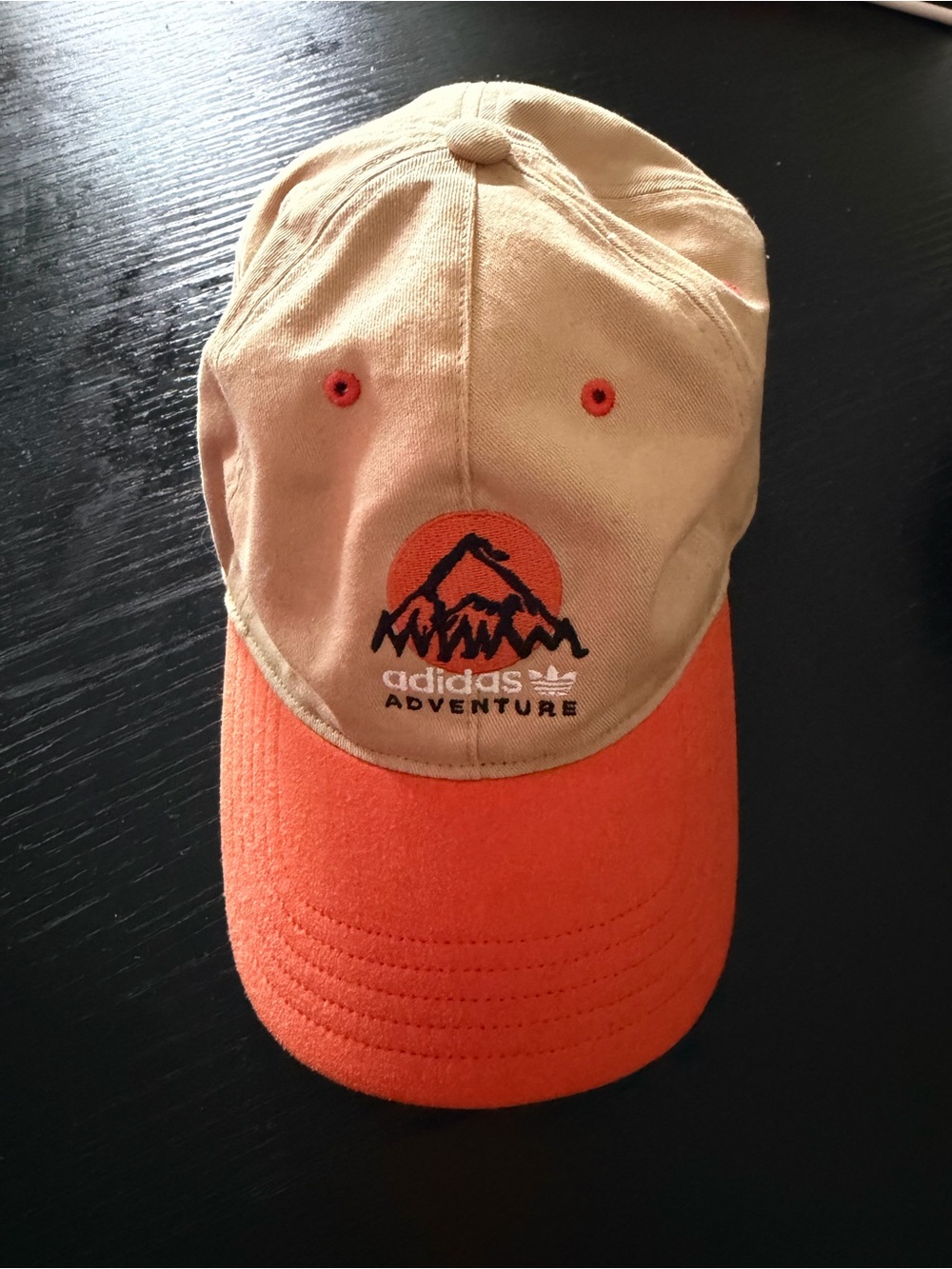 adidas Adventure Baseball Cap in Beige and Orange